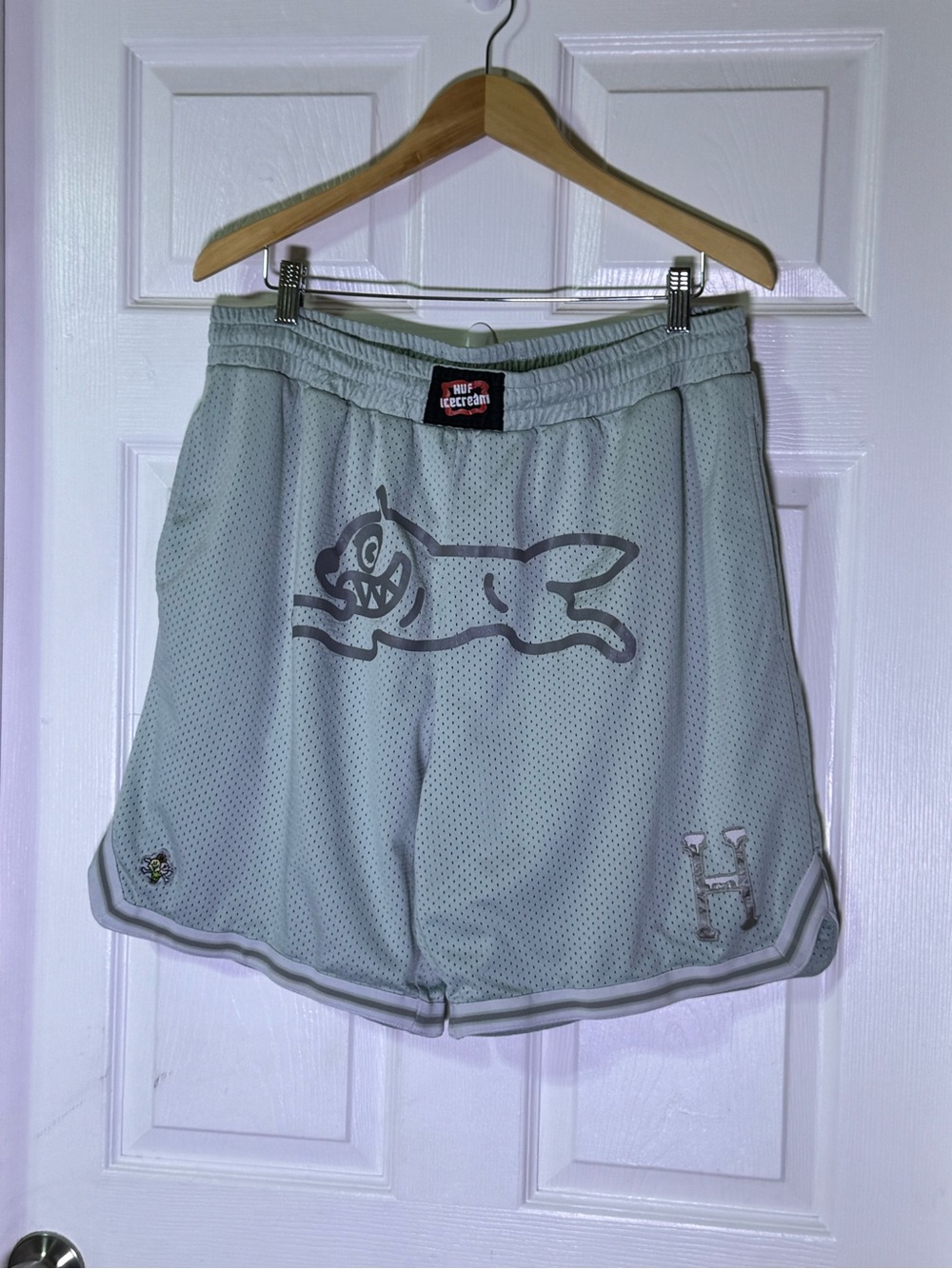HUF x ICECREAM Running Dog Mesh Basketball Shorts - Mint Green